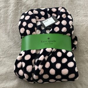Brand New Kate Spade Black and Pink Polka Dot Wrap
